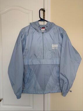 Champion UNC North Carolina Tarheels Anorak Jacket Carolina Blue 1/4 Zip Mens s